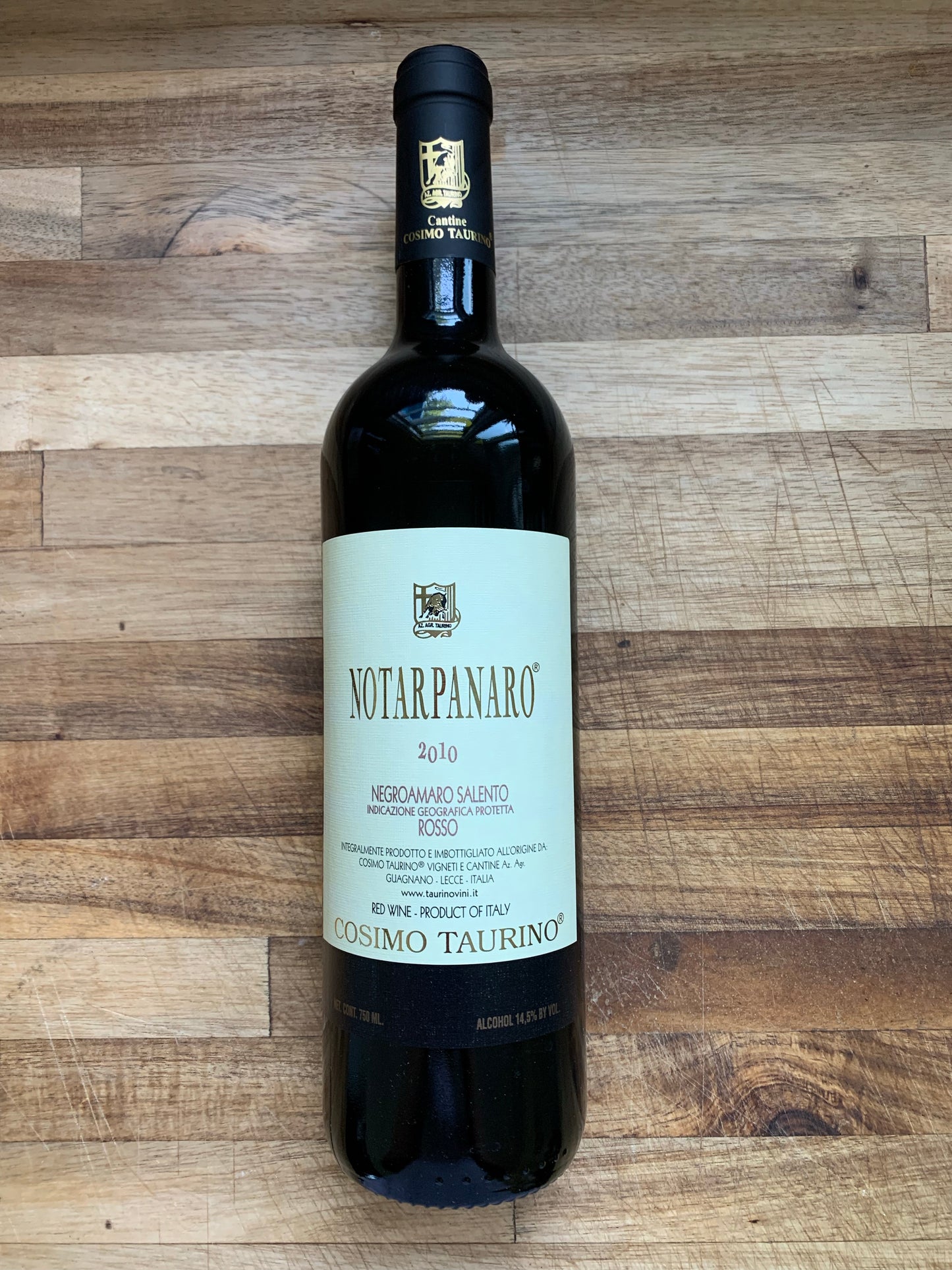 Cosimo Taurino Notarpanaro Negroamaro 2010