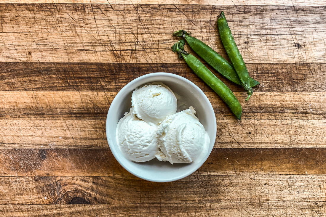 Salted Pea Pod Ice Cream