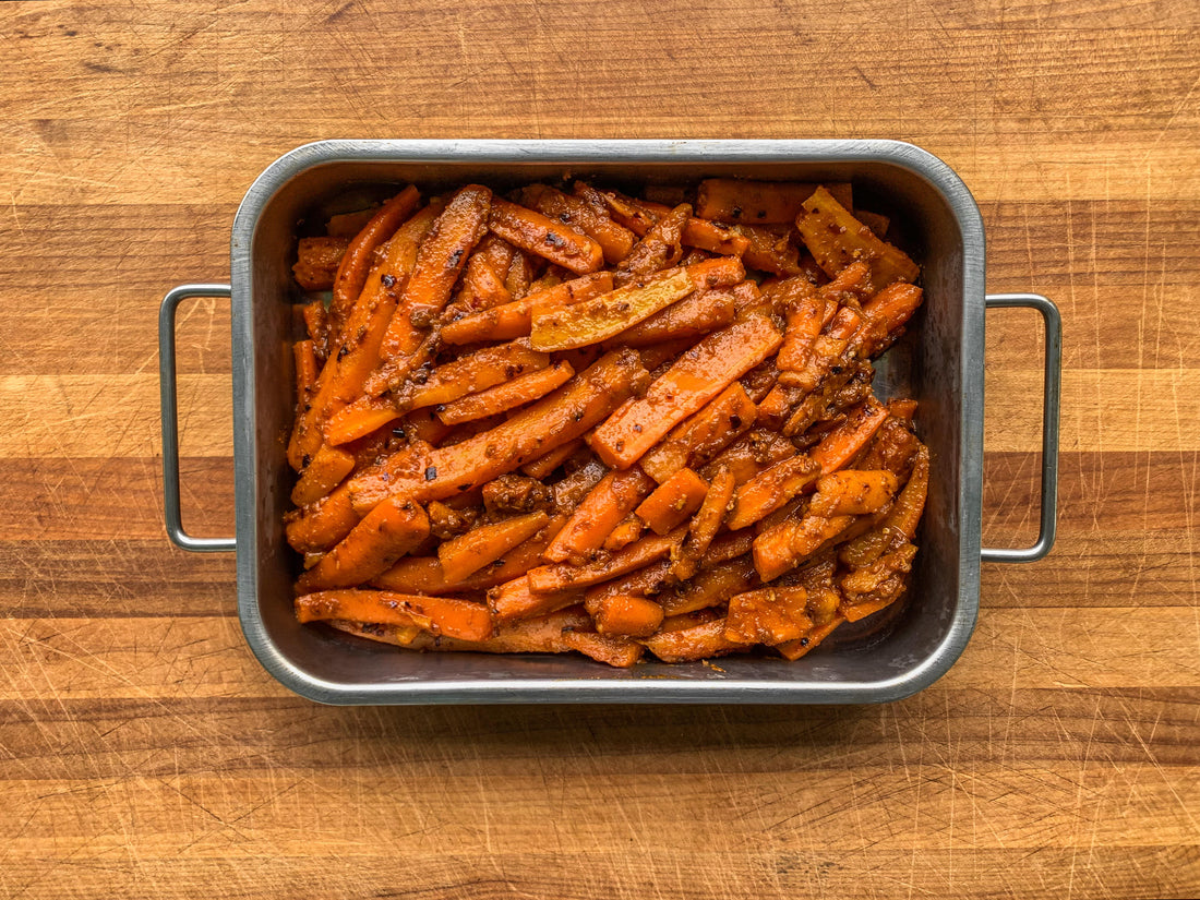 Braised Carrots with Cumin and Garlic