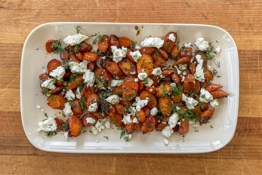 Cumin-Roasted Carrots with Goat Cheese