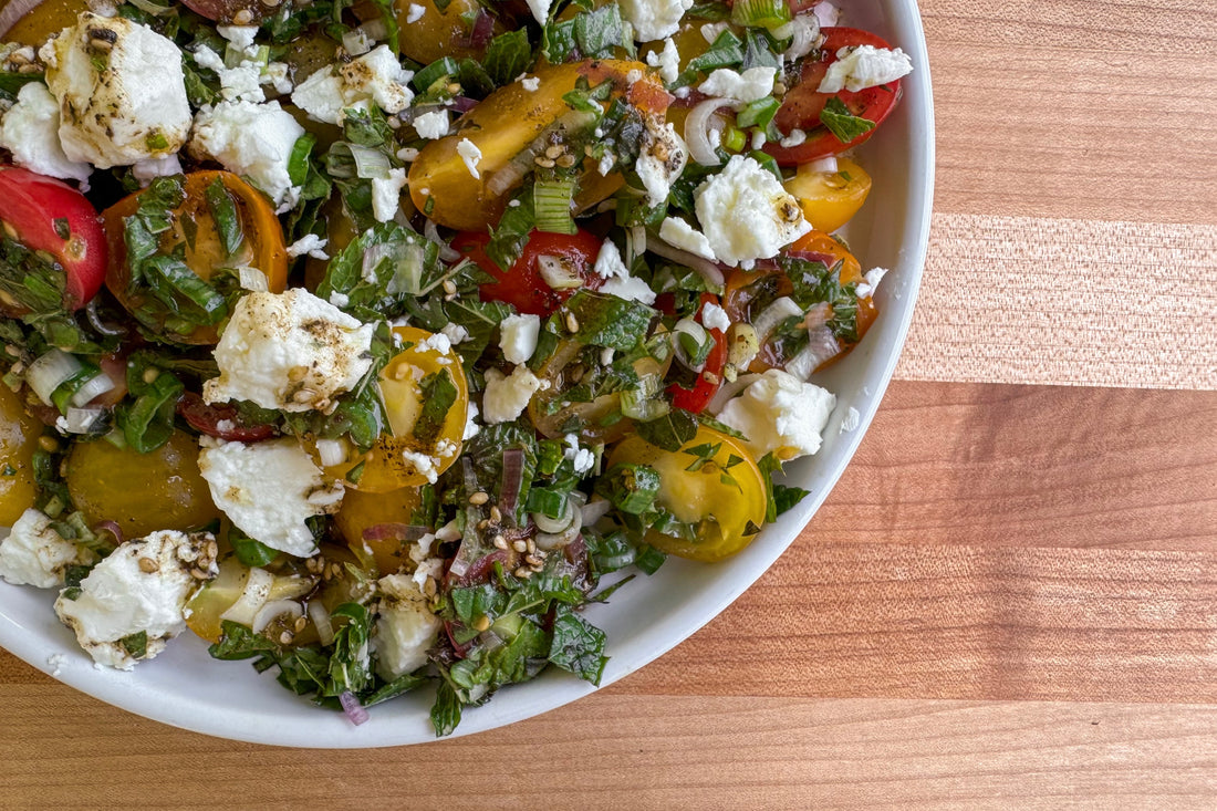 Cherry Tomato Salad with Chèvre