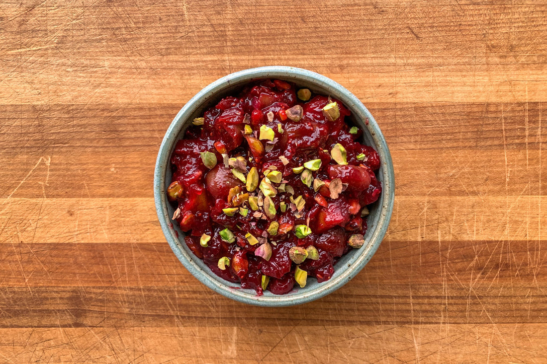 Cranberry-Fig Chutney with Pistachios