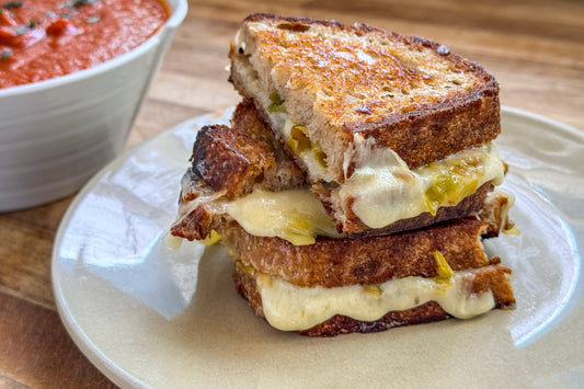 Grilled Cheese with Caramelized Leeks