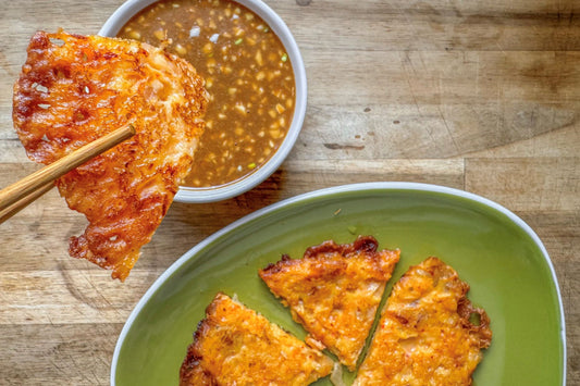 Sweet Potato-Kimchi Pancakes