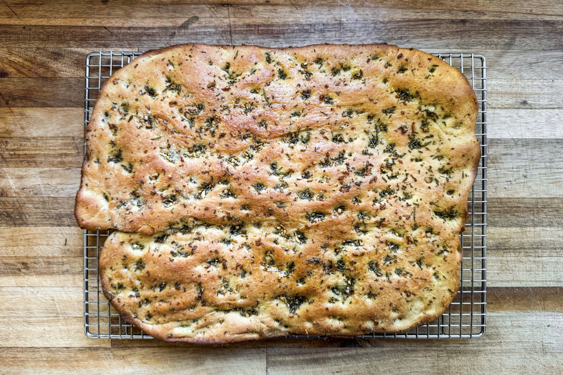 Lavender and Rosemary Focaccia