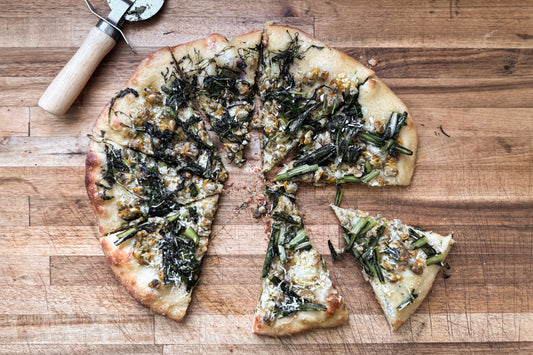 New Haven-Style Clam & Greens Pizza