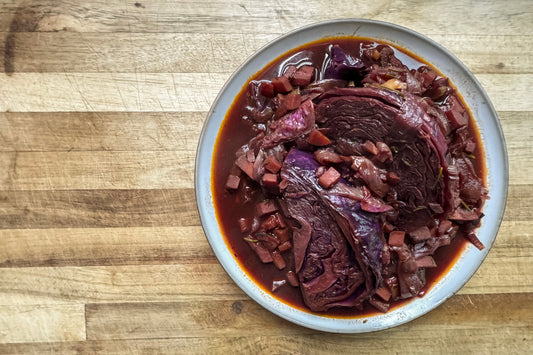 Cabbage Braised in Red Wine