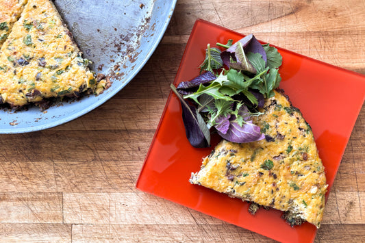 Rutabaga & Olive Frittata