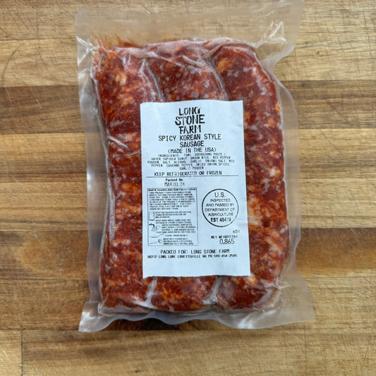 Korean BBQ Pork Sausages